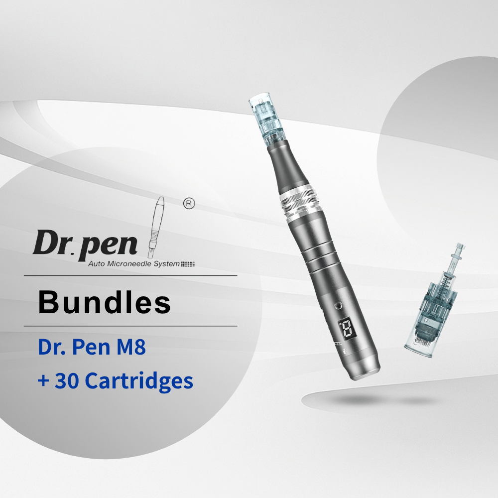 Dr.Pen Microneedling Pen M8+Cartridges 30Pcs Dr. pen M8 Wireless Microneedling Pen