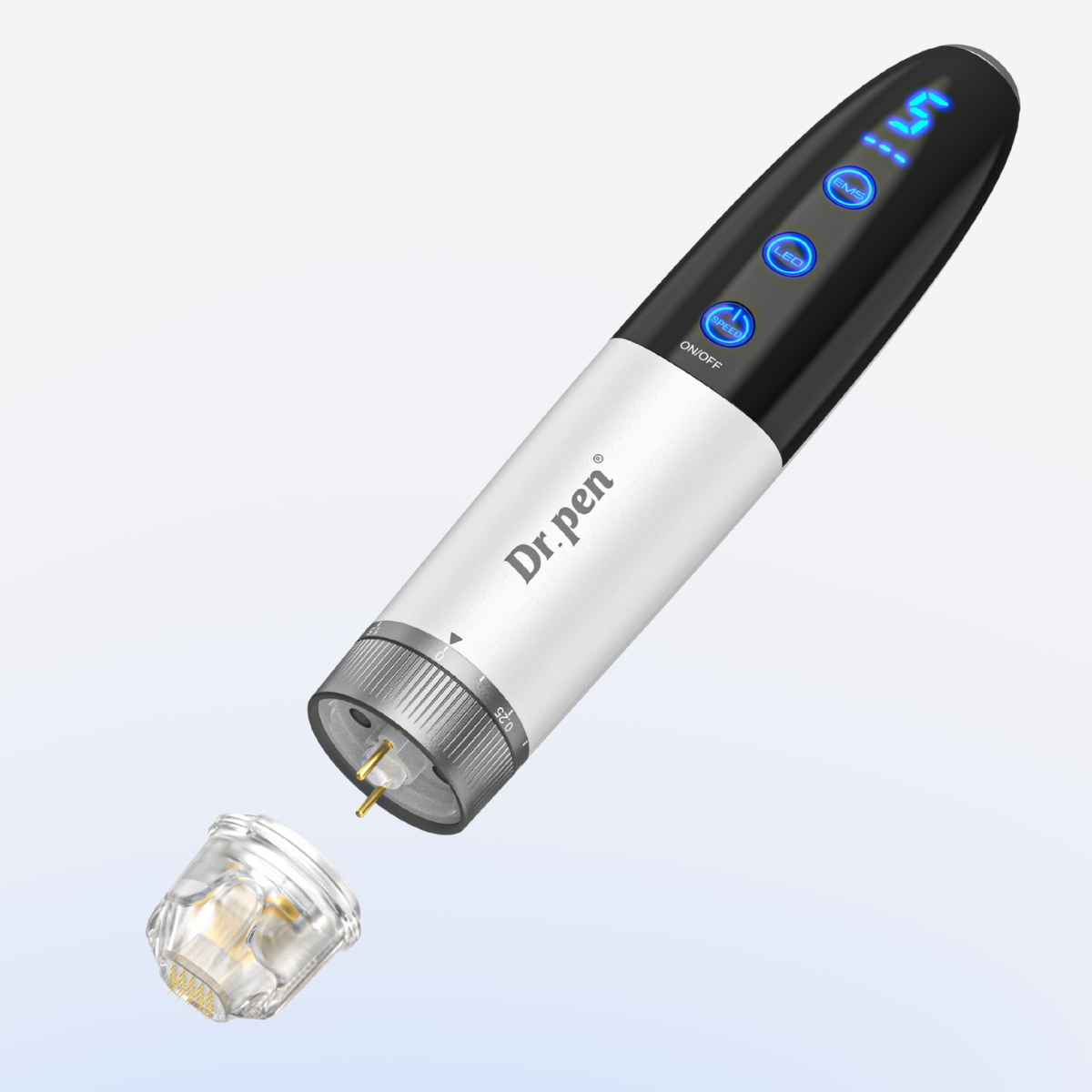 Dr. pen Q1S Smart Derma Pen | 3-in-1 EMS, LED Light Therapy & Microneedling System | Wireless Device for Face & Hair Growth