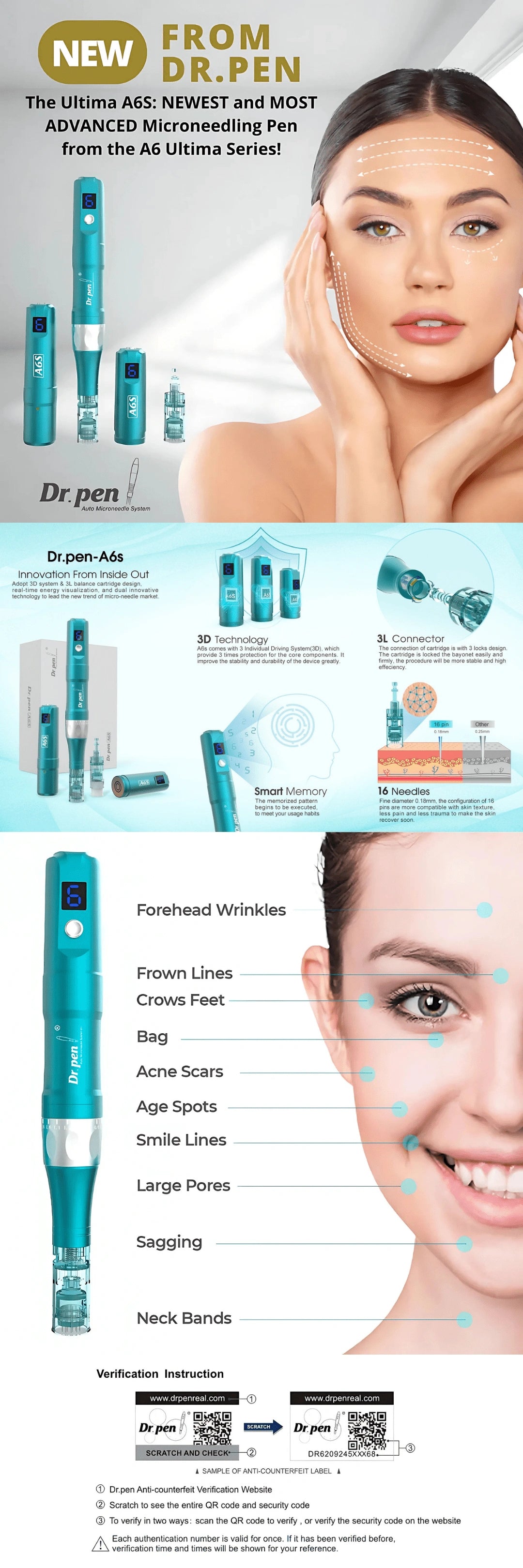 Advertisement for Dr. Pen with product images and text on a white background