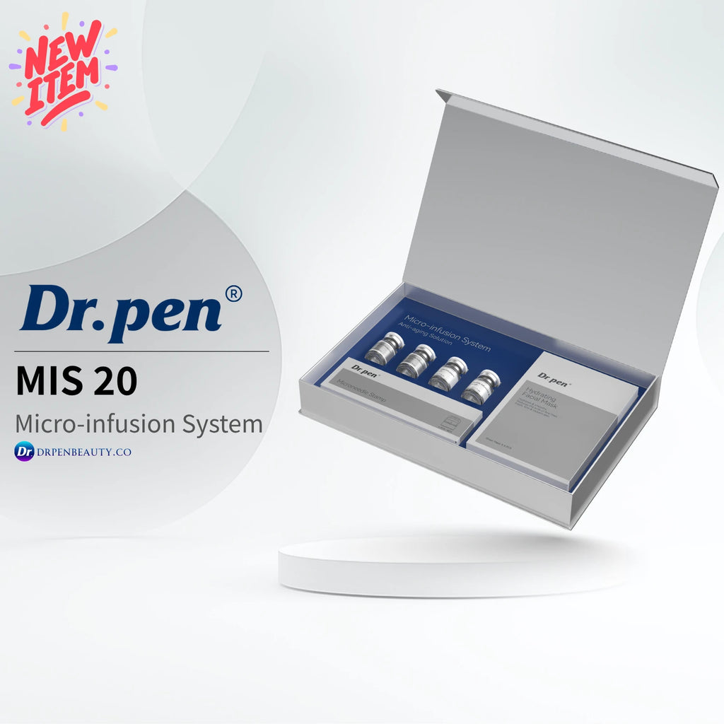 Dr. Pen MIS20 Micro-Infusion System – Microneedle Stamp Kit with Peptide Serums & Recovery Masks