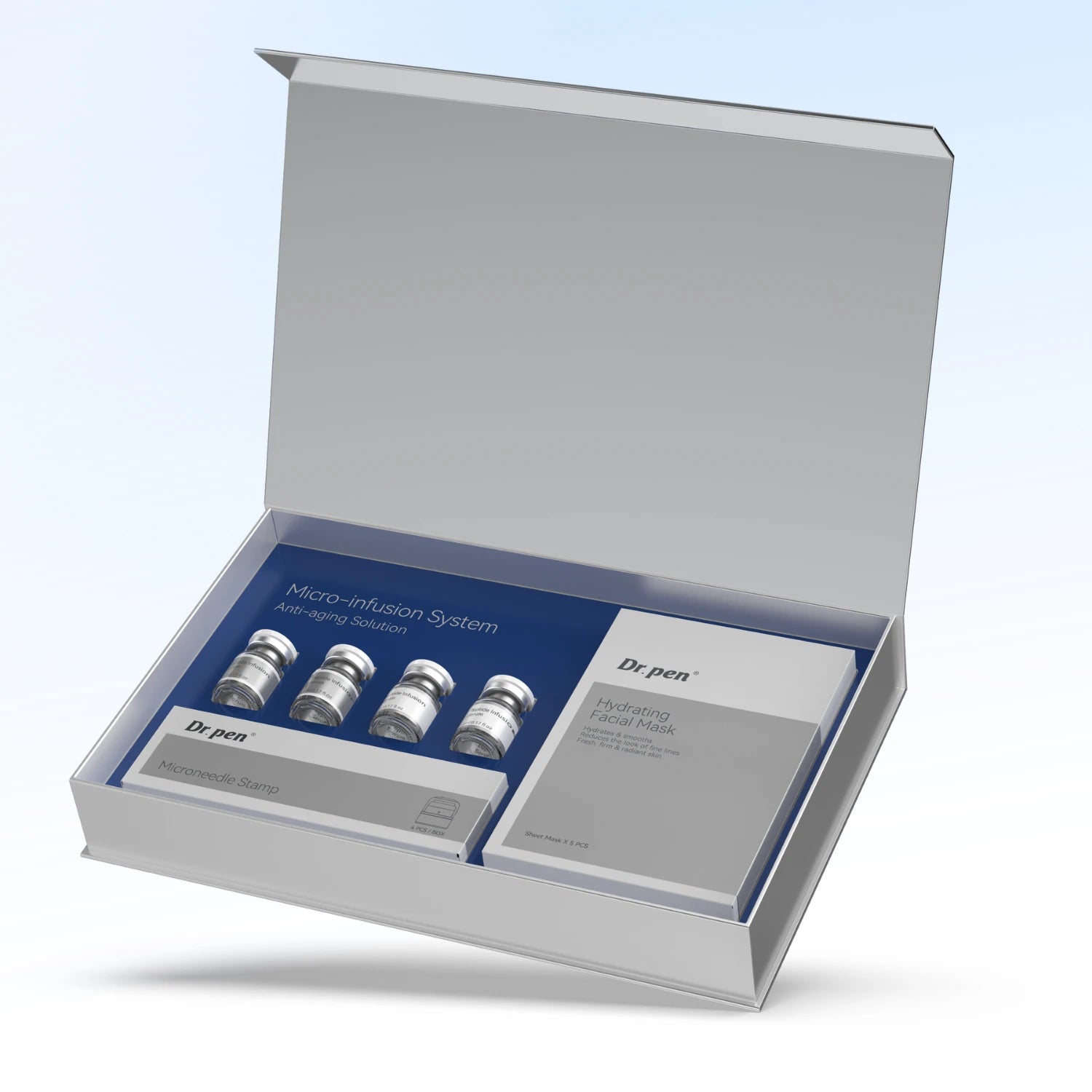 Dr. Pen MIS20 Micro-Infusion System – Microneedle Stamp Kit with Peptide Serums & Recovery Masks