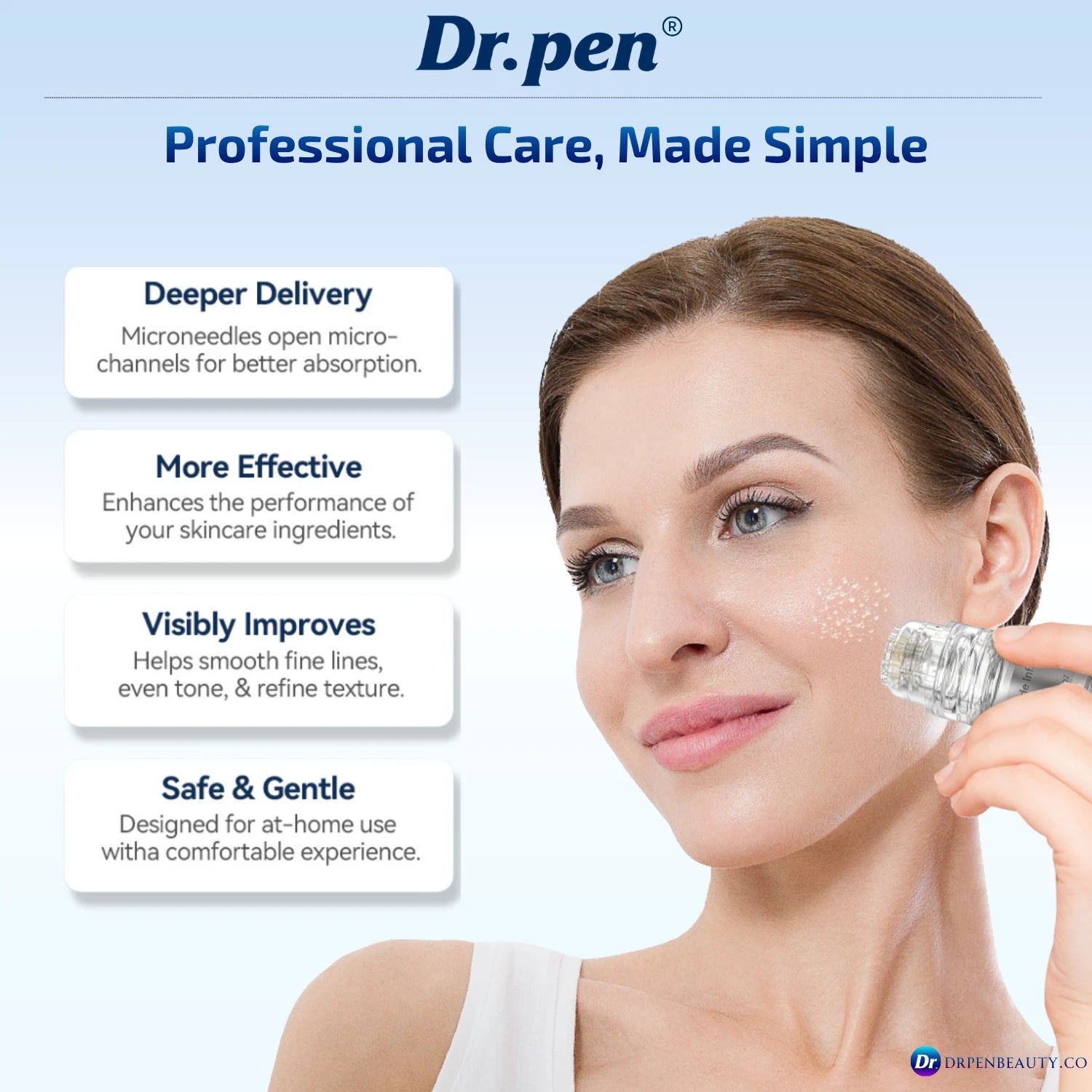 Dr. Pen MIS20 Micro-Infusion System – Microneedle Stamp Kit with Peptide Serums & Recovery Masks