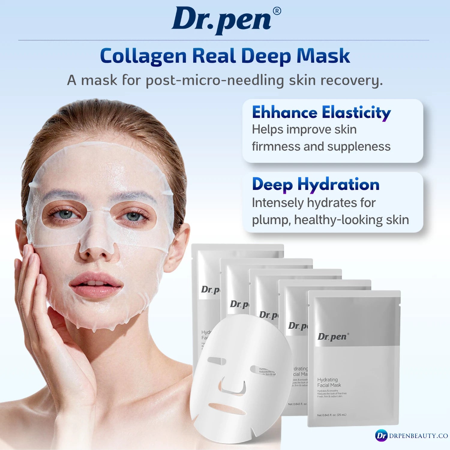 Dr. Pen MIS20 Micro-Infusion System – Microneedle Stamp Kit with Peptide Serums & Recovery Masks