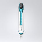 Dr.pen H6 professional microneedling pen with teal accents, LED display, and serum infusion.
