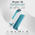 Dr.pen H6 professional microneedling pen with LED light therapy, serum infusion, and sleek white and teal design.
