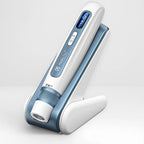 Hydra Pen H5 professional microneedling device with integrated serum container, white and blue ergonomic design.