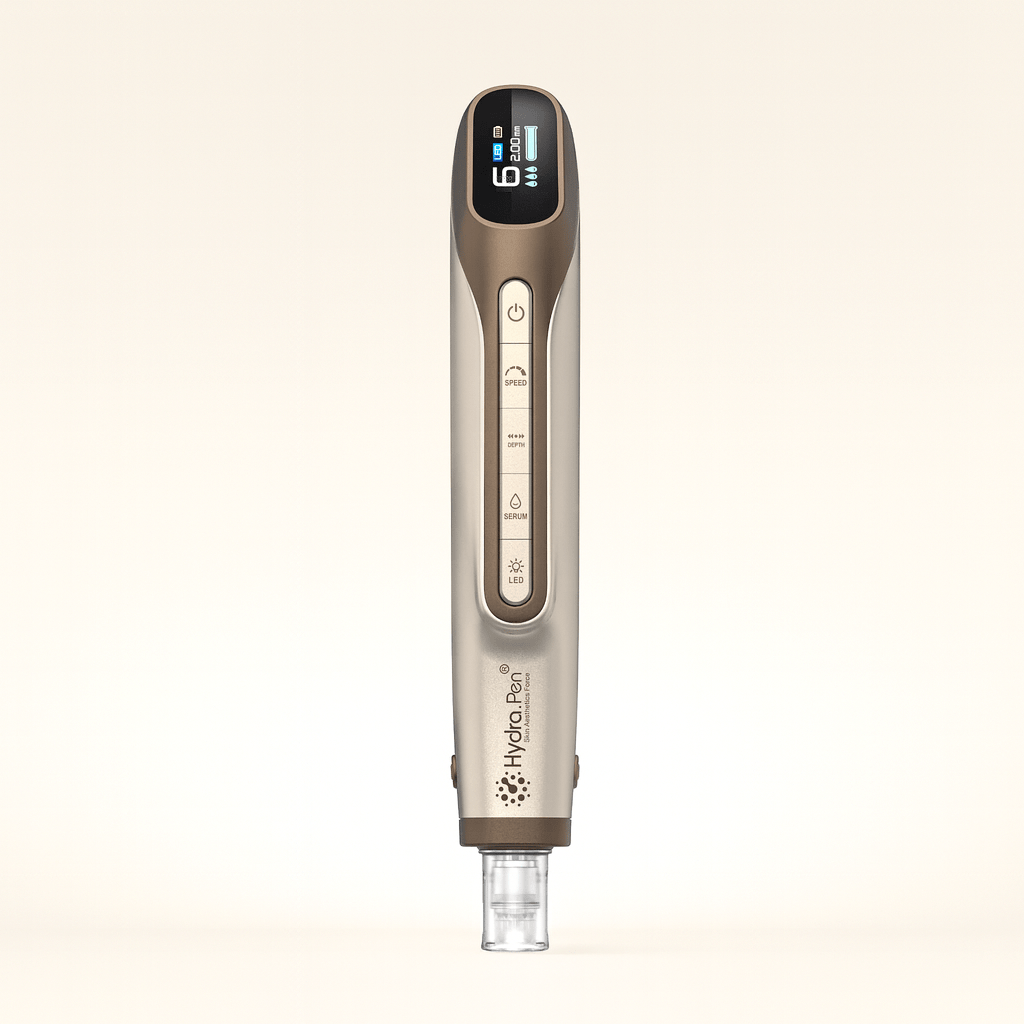 Dr.Pen Beauty Microneedling Pen Gold Hydra Pen H6 – Professional Microneedling Pen with LED Light Therapy and Serum Infusion
