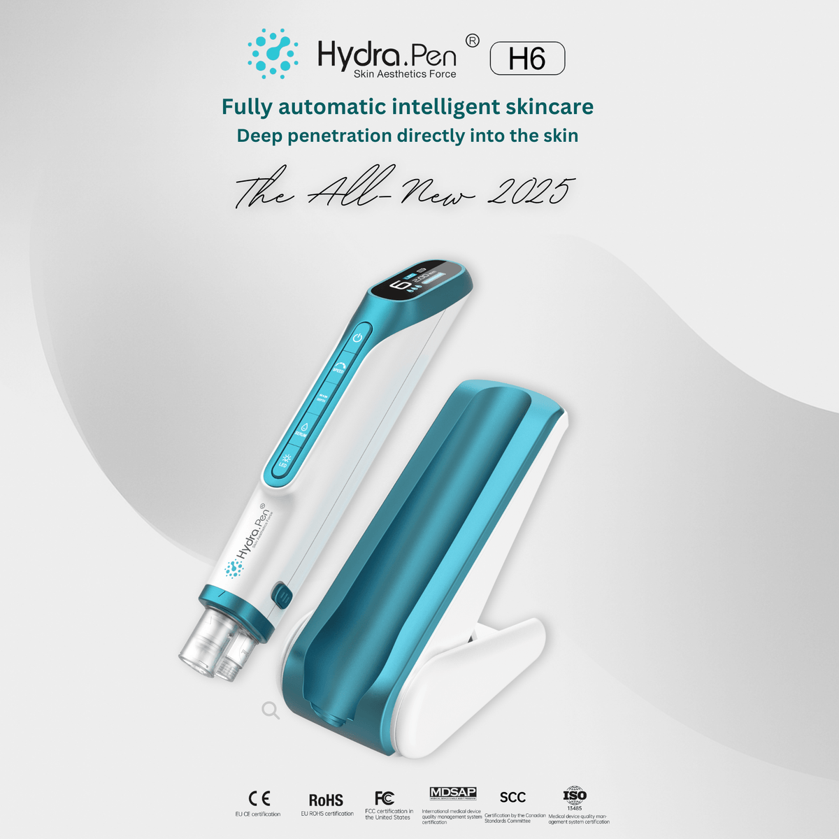 Dr.Pen Beauty Microneedling Pen Hydra Pen H6 – Professional Microneedling Pen with LED Light Therapy and Serum Infusion