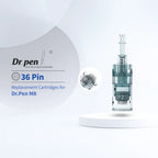 Dr. Pen M8 and M7S 36-pin replacement cartridge with clear and silver housing.