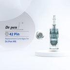 Dr. Pen M8 42-pin replacement cartridge with clear and silver housing.