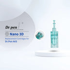 Dr. Pen A6S Nano 3D replacement microneedling cartridge, translucent teal, with secure 3L bayonet connection.